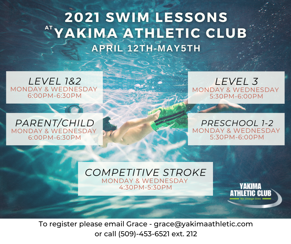 2021 swim lessons at yakima athletic club